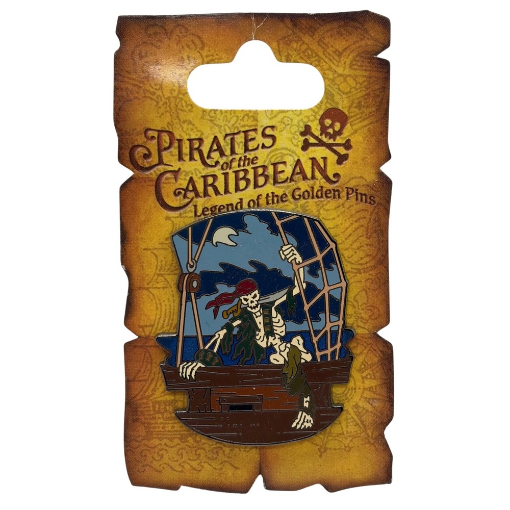 Disney Pirates of the Caribbean Legend of the Golden Pins Skeleton 2006 Pin